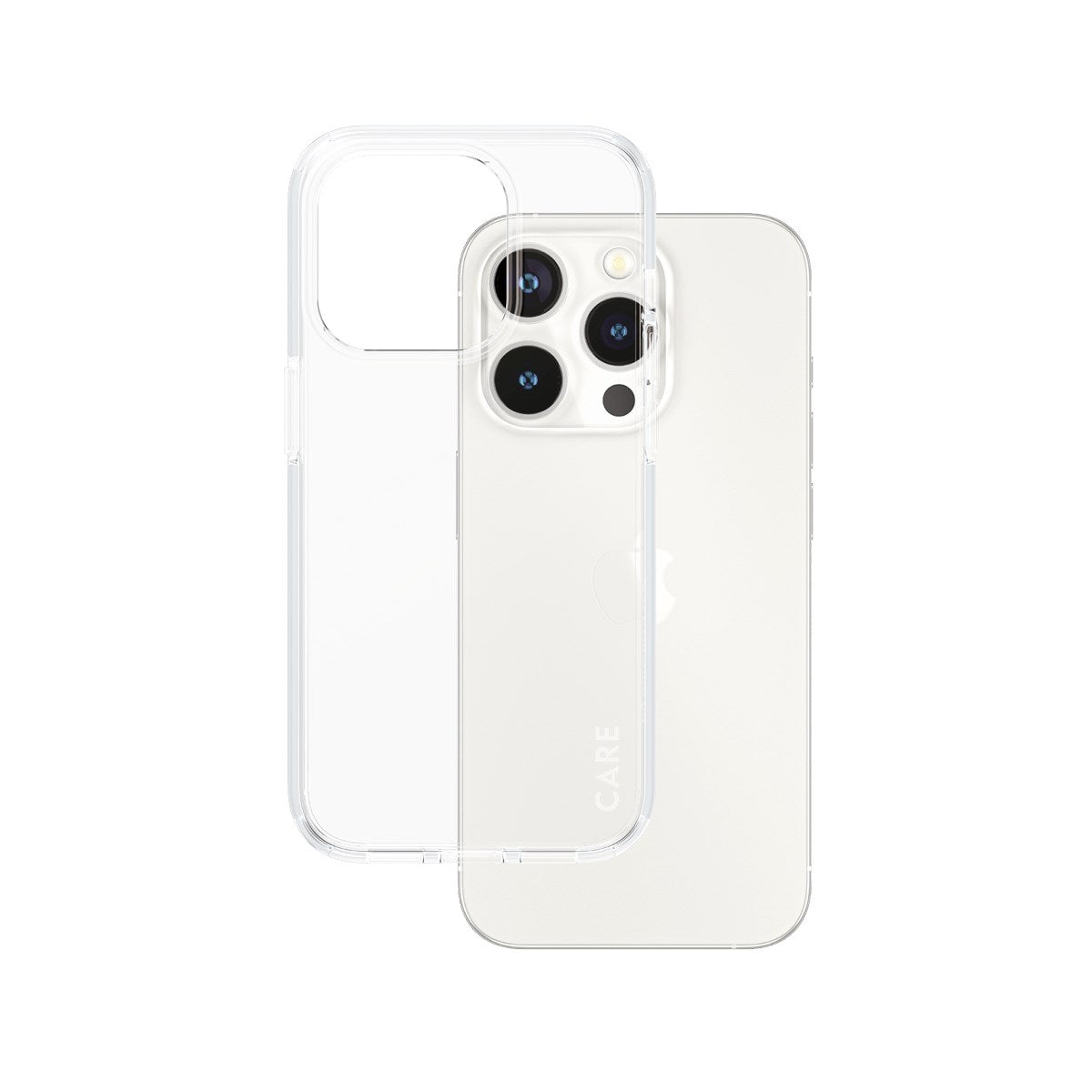 CARE by PanzerGlass® Flagship Case Transparent Urban Combat m. Klar Ramme iPhone 15 Pro